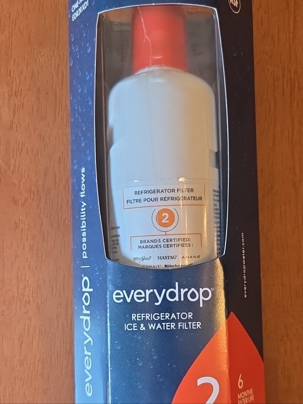 Everydrop Refrigerator Ice & Water Filter - White with Red Cap